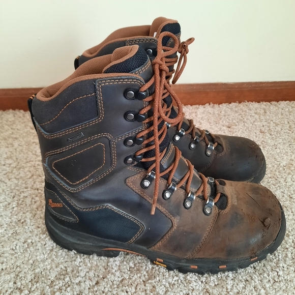 Danner Vicious 8" Brown Composite Toe NMT Leather Work Boot 13868 Size 9.5 - Picture 3 of 16